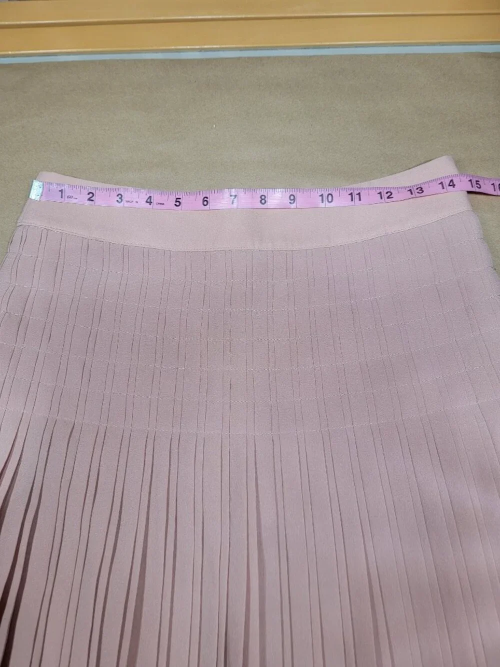 J. Crew Size 2 Dusty Rose/Blush Pink Lattice Chiffon Pleated Mini Skirt